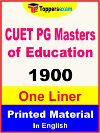CUET PG Masters of Education One Liner Book in English