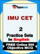 IMU CET Test Book in English - Question Paper / Practice Set