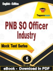 PNB SO Officer Industry PDF Book In English - Practice Set