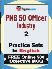 PNB SO Officer Industry Book in English - Question Paper / Practice Set