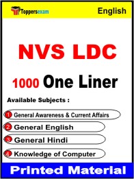 NVS LDC Technical One Liner Book in English