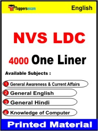 NVS LDC Technical One Liner Book in English