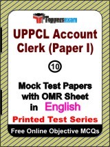 UPPCL Account Clerk (Paper 1) Exam Mock Test Papers (Book) in English