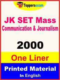 JK SET Mass Communication & Journalism One Liner Book in English