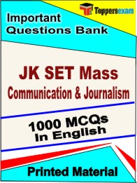 JK SET Mass Communication & Journalism Test Book in English - Objective MCQ