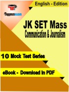 JK SET Mass Communication & Journalism Test PDF Book In English - Mock Test/Practice Set