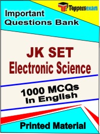 JK SET Electronic Science Test Book in English - Objective MCQ