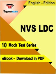 NVS LDC Test PDF Book In English - Mock Test/Practice Set