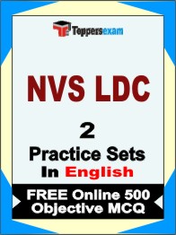 NVS LDC Test Book in English - Question Paper / Practice Set