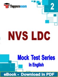 NVS LDC Test PDF Book In English - Question Paper