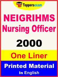 NEIGRIHMS Nursing Officer One Liner Book in English