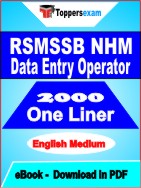 RSMSSB NHM Data Entry Operator One Liner Book PDF in English