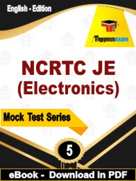 NCRTC JE (Electronics) Test PDF Book In English - Practice Set