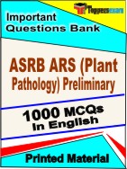 ASRB ARS (Plant Pathology) Preliminary  Book in English - Objective MCQ
