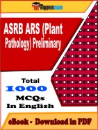 ASRB ARS (Plant Pathology) Preliminary PDF Book In English - MCQ / Objective Questions