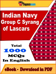 Indian Navy Group C Syrang of Lascars PDF Book In English - MCQ / Objective Questions