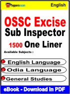 OSSC Excise Sub Inspector One Liner Book PDF in English