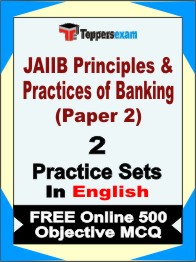 JAIIB Principles & Practices of Banking (Paper 2) Test Book in English - Question Paper / Practice Set