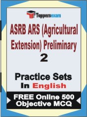 ASRB ARS (Agricultural Extension) Preliminary Book in English - Question Paper / Practice Set