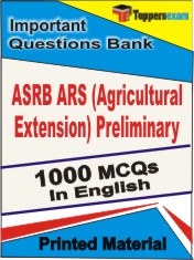 ASRB ARS (Agricultural Extension) Preliminary Book in English - Objective MCQ