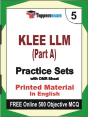 KLEE LLM (Part A) Book in English - Mock Test / Practice Set