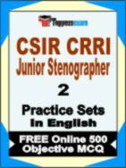 CSIR CRRI Junior Stenographer Book in English - Question Paper / Practice Set