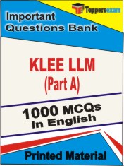 KLEE LLM (Part A)  Book in English - Objective MCQ