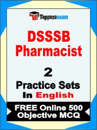 DSSSB Pharmacist Test Book in English - Question Paper / Practice Set