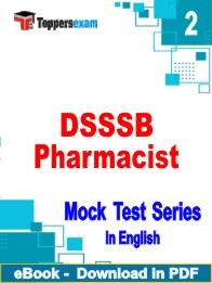 DSSSB Pharmacist Test PDF Book In English - Question Paper