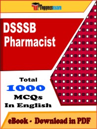 DSSSB Pharmacist PDF Book In English - MCQ / Objective Questions