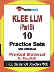 KLEE LLM (Part B) Book in English - Practice Set