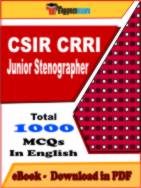CSIR CRRI Junior Stenographer PDF Book In English - MCQ / Objective Questions