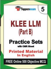 KLEE LLM (Part B) Book in English - Mock Test / Practice Set