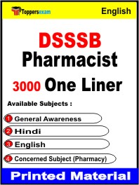 DSSSB Pharmacist One Liner Book in English