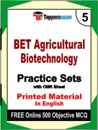 BET Agricultural Biotechnology Exam Book in English - Mock Test / Practice Set
