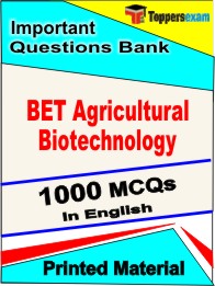 BET Agricultural Biotechnology Exam  Book in English - Objective MCQ