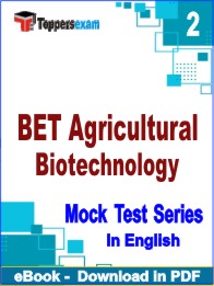 BET Agricultural Biotechnology Exam PDF Book In English - Question Paper