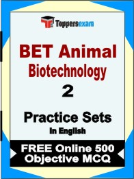 BET Animal Biotechnology Exam Book in English - Question Paper / Practice Set