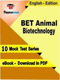 BET Animal Biotechnology Exam PDF Book In English - Mock Test/Practice Set