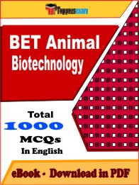 BET Animal Biotechnology Exam PDF Book In English - MCQ / Objective Questions