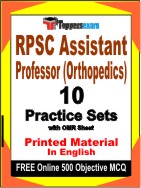 RPSC Assistant Professor (Orthopedics) Book in English - Practice Set