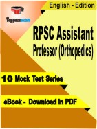 RPSC Assistant Professor (Orthopedics) Test PDF Book In English - Mock Test/Practice Set
