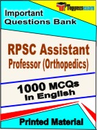 RPSC Assistant Professor (Orthopedics)  Book in English - Objective MCQ