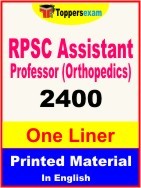 RPSC Assistant Professor (Orthopedics) One Liner Book in English