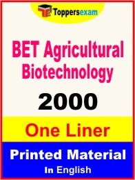 BET Agricultural Biotechnology One Liner Book in English