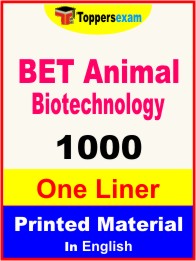 BET Animal Biotechnology One Liner Book in English