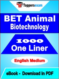 BET Animal Biotechnology One Liner Book PDF in English