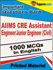 AIIMS CRE Assistant Engineer/Junior Engineer (Civil)  Book in English - Objective MCQ