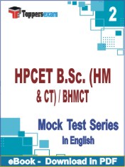 HPCET B.Sc. (HM & CT) / BHMCT PDF Book In English - Question Paper