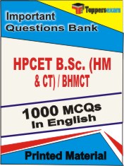 HPCET B.Sc. (HM & CT) / BHMCT  Book in English - Objective MCQ